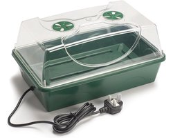 Verwarmde Elektrische Propagator voor Zaadkieming - Middelgroot - 38 x 24 x 20 cm - Groene Kweekbak
