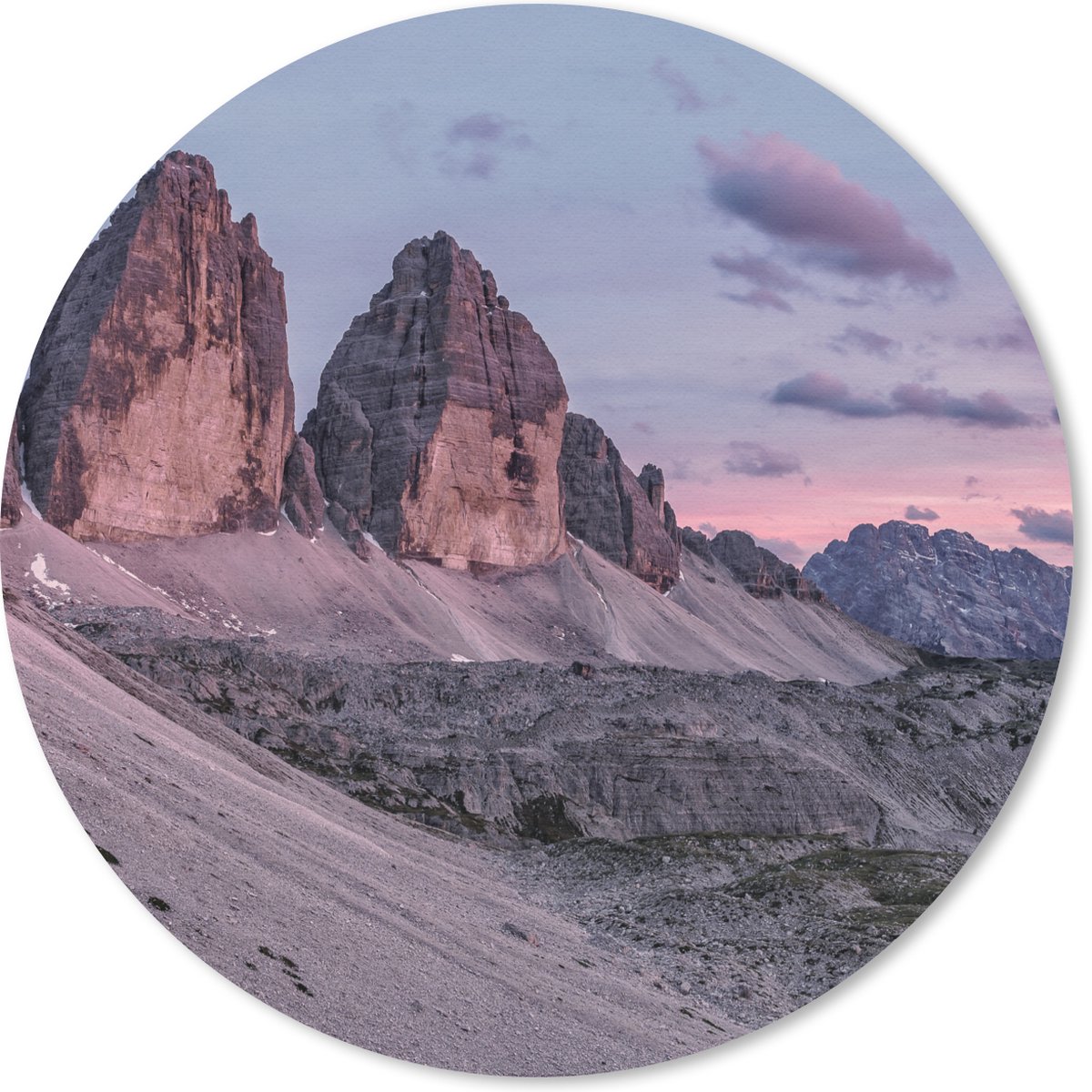 Muismat rond 50x50 cm - Mousepad Tirol - Alpen - Berg - Ronde muismatten