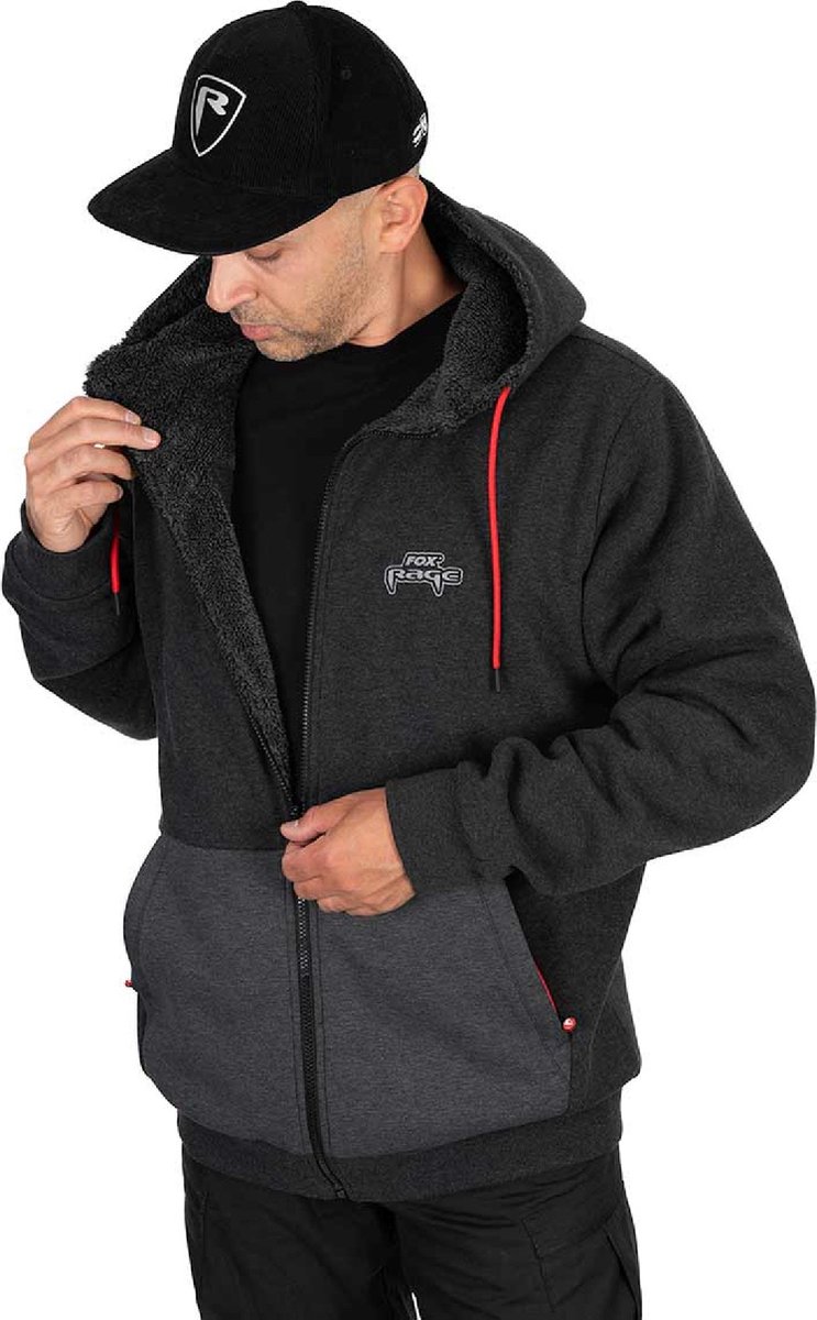 Fox Rage Reversible Sherpa Hoody Grijs