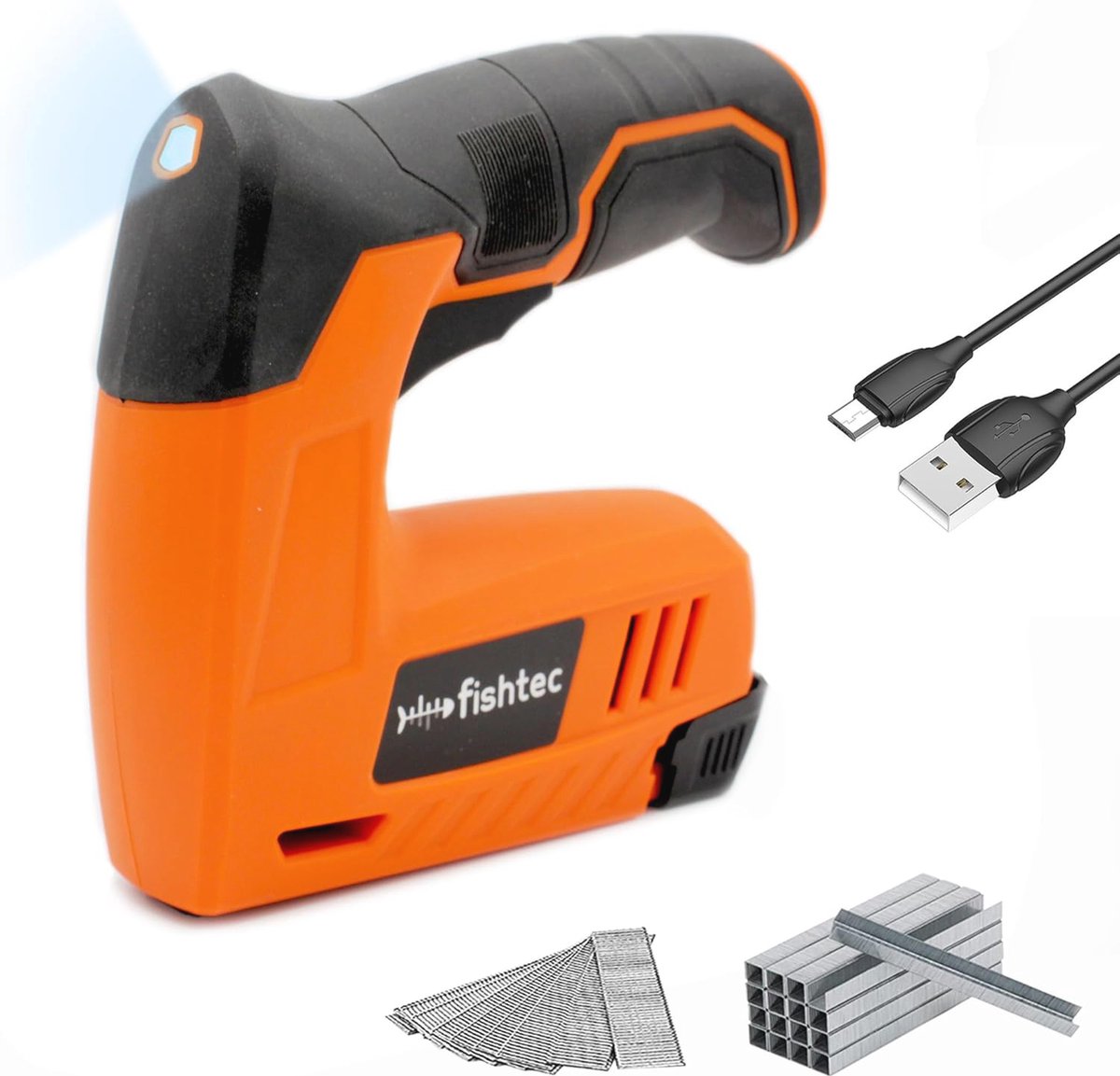 Draadloze Nietmachine met Oplaadbare Lithium-Ion Batterij - Ideaal voor Doe-Het-Zelf Projecten en Interieurdecoratie