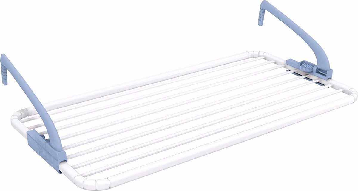 Balkon droogrek - Hangend droogrek, Open afmetingen: 99x54x26 cm, Wit