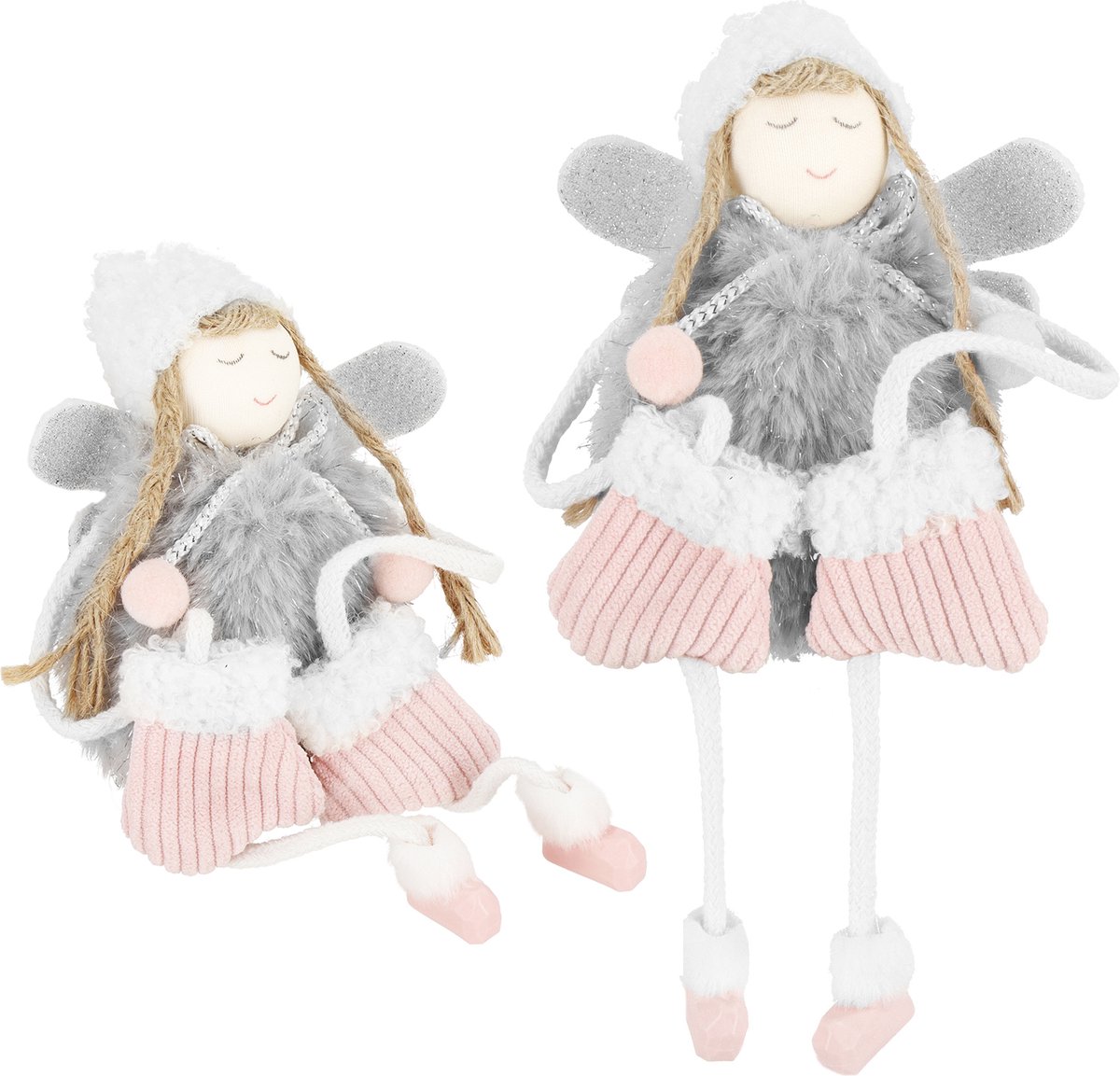 Springos Kerstversiering | Kerstdecoratie | Kerstengel | kerstboomversiering | 22 cm