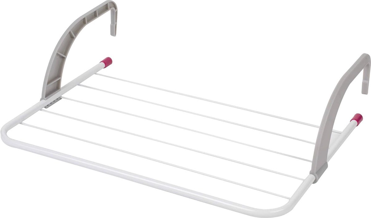 6-Bar Radiator Droogrek - Opvouwbaar en Compact voor Handdoeken en Kleding