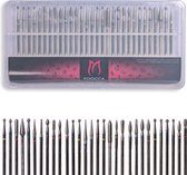 FOOCCA® Diamond / Diamant Nagelfrees Bitjes - Set 30 Stuks - Elektrische Nagelvijl Opzetstukjes - Diamanten Bits - Universeel Formaat Nagel Bitjes - Manicure en Pedicure - Nagel Frees