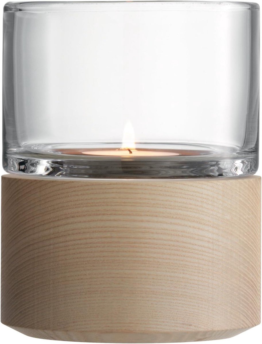 Waxinelichthouder/Theelichthouder Glas Helder 13 cm - decoratie, sfeer