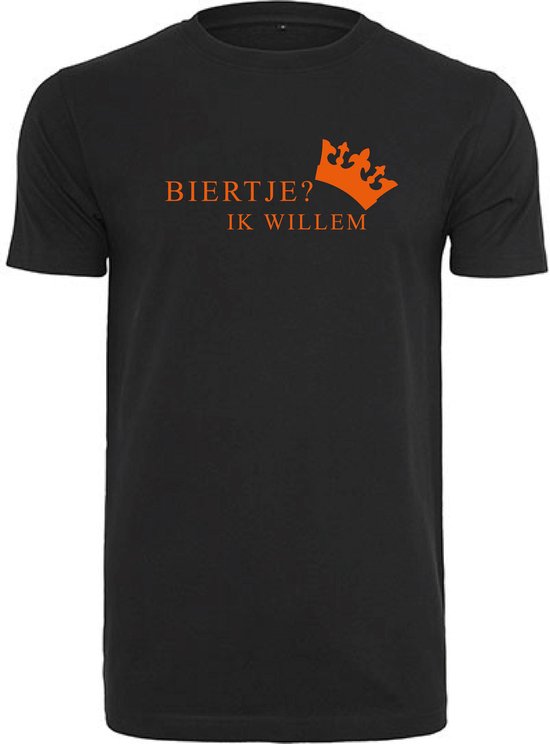 T- Shirts Homme Bière- Zwart - Oranje-XL
