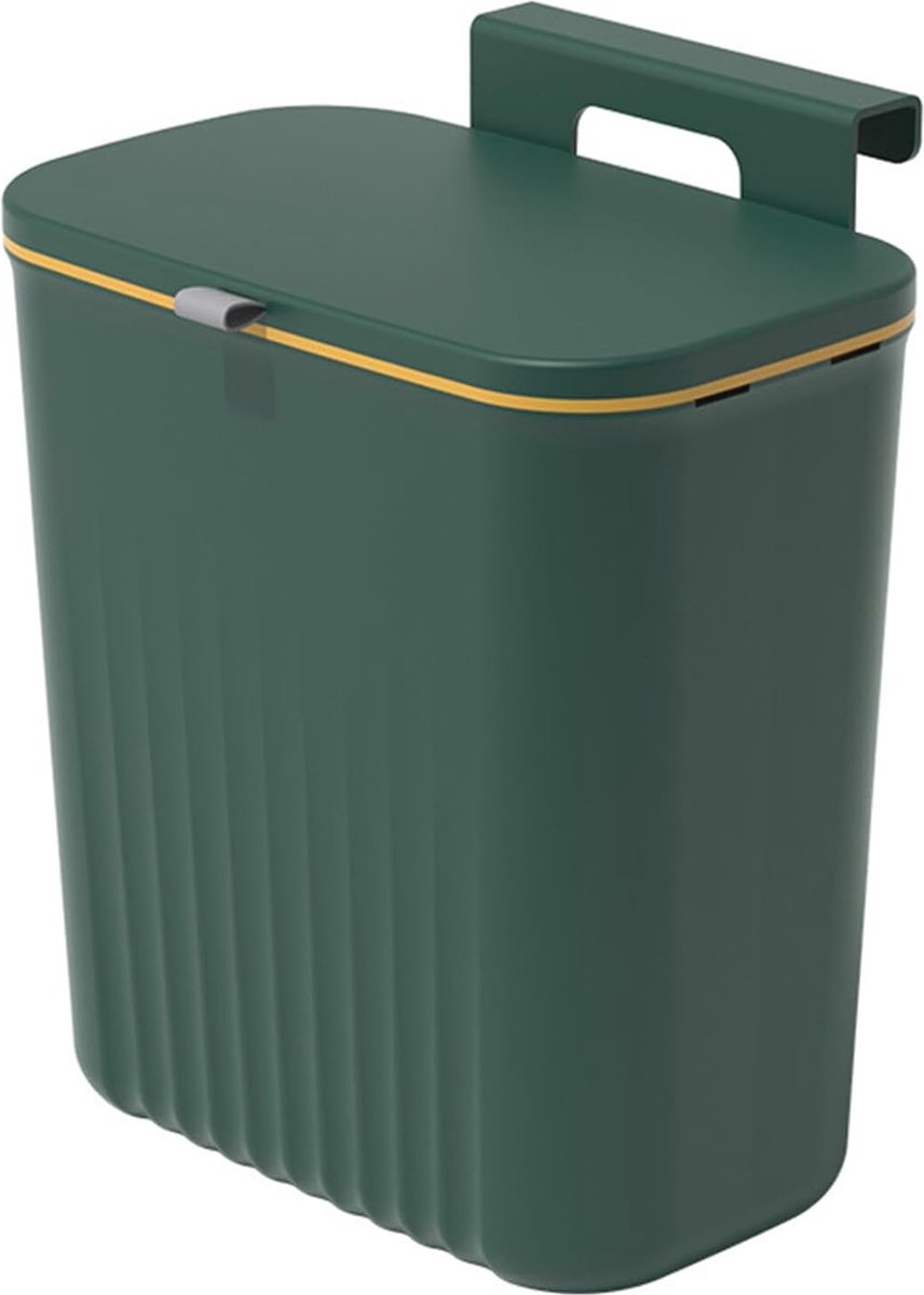 Goedkoopste Ruimtebesparende Organische Afvalemmer met Deksel voor Keuken, Badkamer en Kantoor, 9,5 Liter
