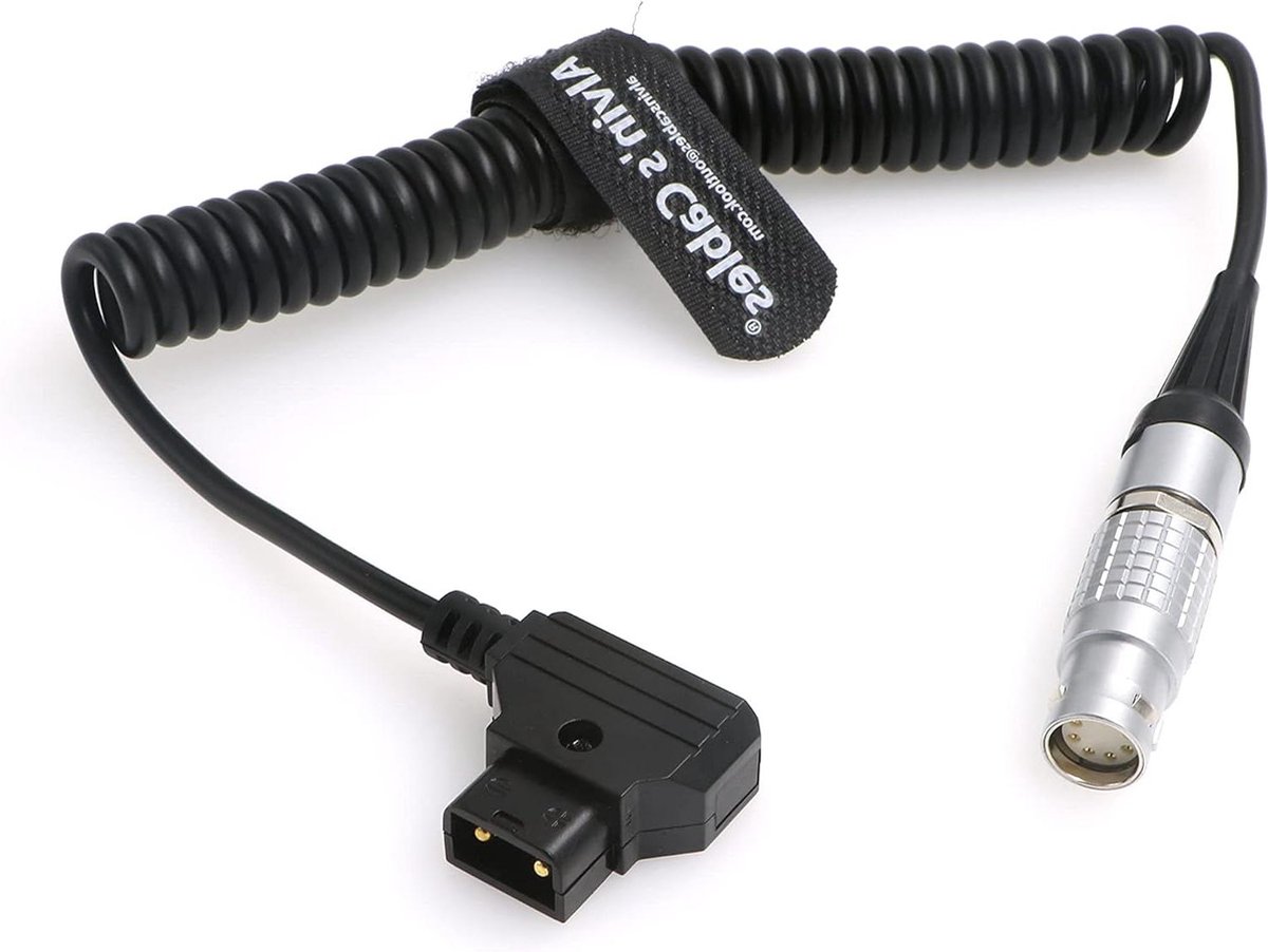 Bol.com Stroomkabel voor Arri Alexa Mini Amira Camera - 8 Pin Female naar D Tap Coiled Cord - Kwaliteit Duurzame Stroomvoorziening. aanbieding