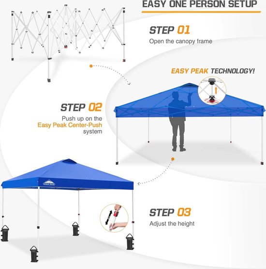 Pop-up luifel tent 3m x 3m - Lichtgewicht en draagbaar van POP — afbeelding 3