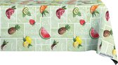 Nappe Fruits Tropicaux 140x100cm - Nappe Lavable - Plastique