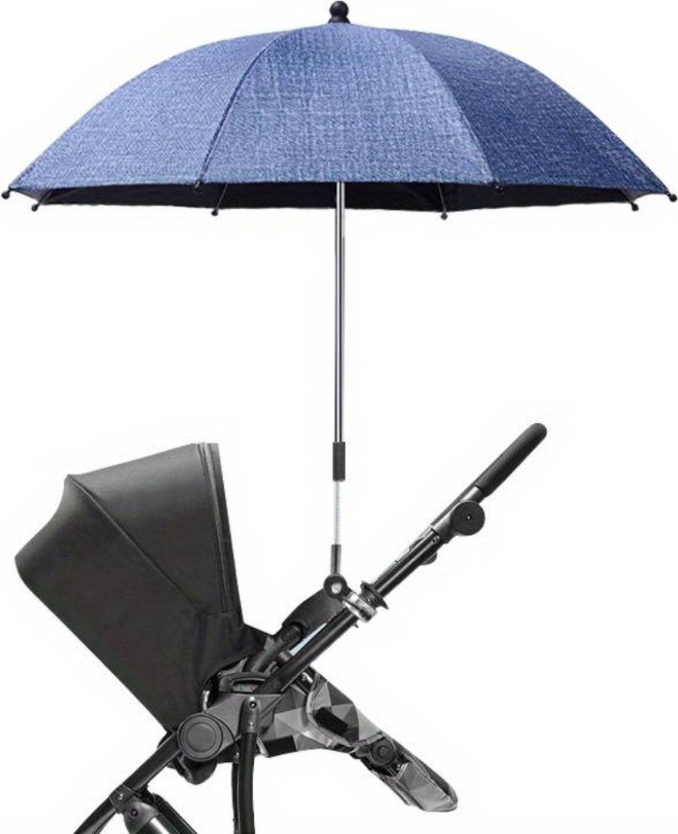 Nivard Strandparaplu - Extra Sterke Parasol - Winddicht Paraplu - Strand - Outdoor - UV Bescherming - Blauw