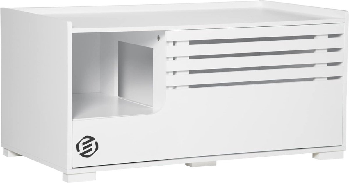 Equivera Kattenbak Ombouw – Kattenbak Kast – Kattenmeubel – Kattenkast – Kattenhuis – Kattenbak Container – Kattenbakkast – Kattenhuis Kattenbak – Kast Voor Kattenbak