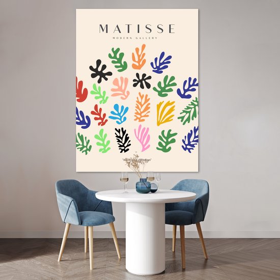 Affiche 120x160 cm - Matisse - Art abstrait - Arc-en-ciel - Pastel - Posters - Décoration chambre - Décoration murale salon - Décoration murale chambre XXL
