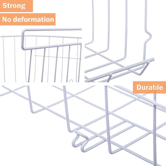 Tin folie/plasticfolie/vetbestendig papier houder organizer voor keuken kast opslag extra groot zwart