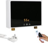 Doorstroomverwarmer - Doorstroomboiler – Doorstroom Boiler voor Douche - Elektrisch - 5500W - LED-Scherm - Wit