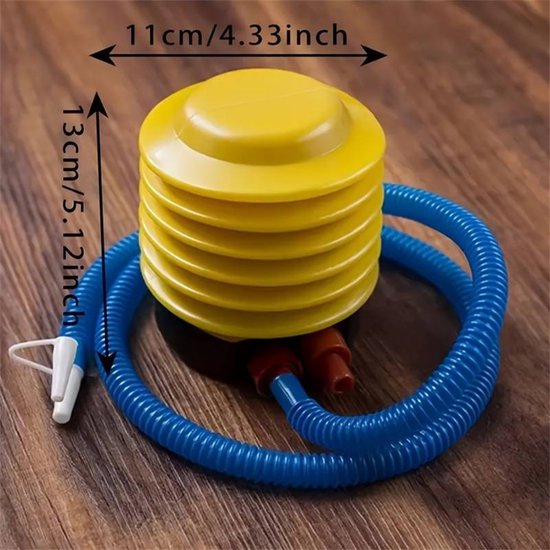 Nivard Luchtbedpomp - OpblaaspompLucht Pomp - Luchtpomp - Camping Pomp - Mini - Geel van Merkloos — afbeelding 5