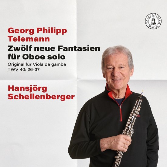 Hansjörg Schellenberger - Telemann: Zwölf Neue Fantasien Für Oboe Solo (CD)