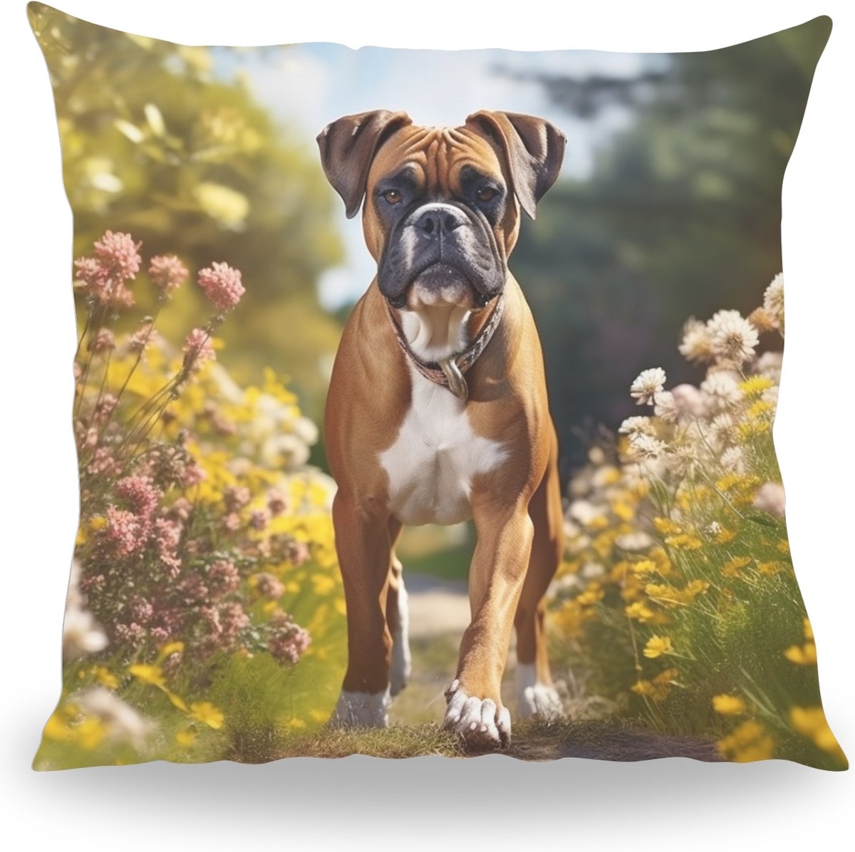 Kussen - Huisdier Portret - Boxer 1 - 50 cm