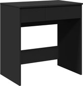 vidaXL - Kaptafel - met - spiegel - 73x46,5x120 - cm - zwart