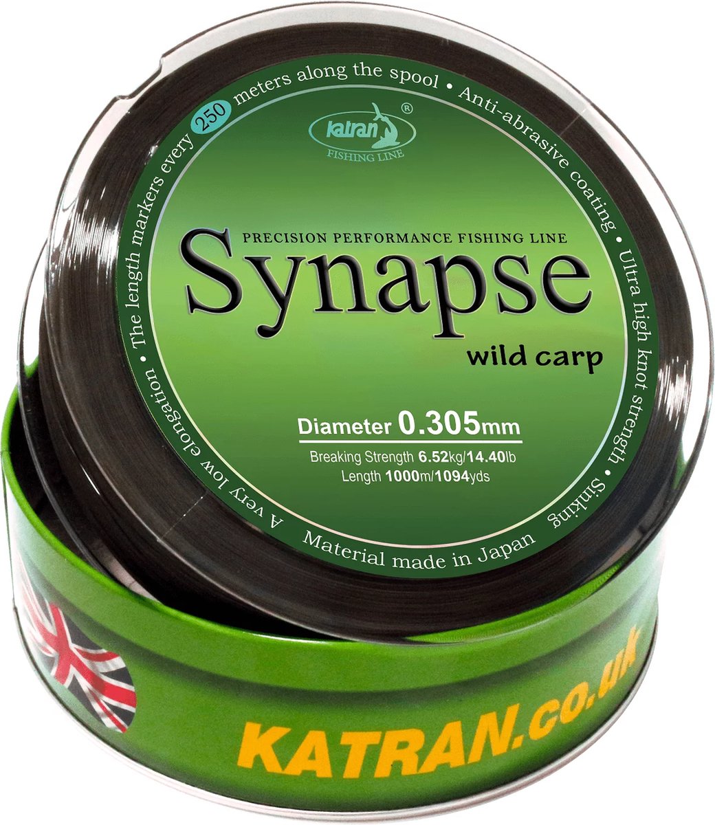 Katran Synapse Wild Carp Vislijn Donkergroen 0.305mm