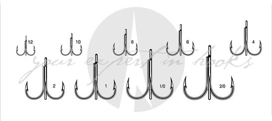 VMC 7547Bn Treble Hook Black Nickel / #2/0 van VMC — afbeelding 2
