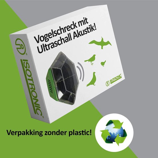 Répulsif pour chats répulsif solaire à ultrasons contre les pigeons et les Chats sur balcon - fenêtre