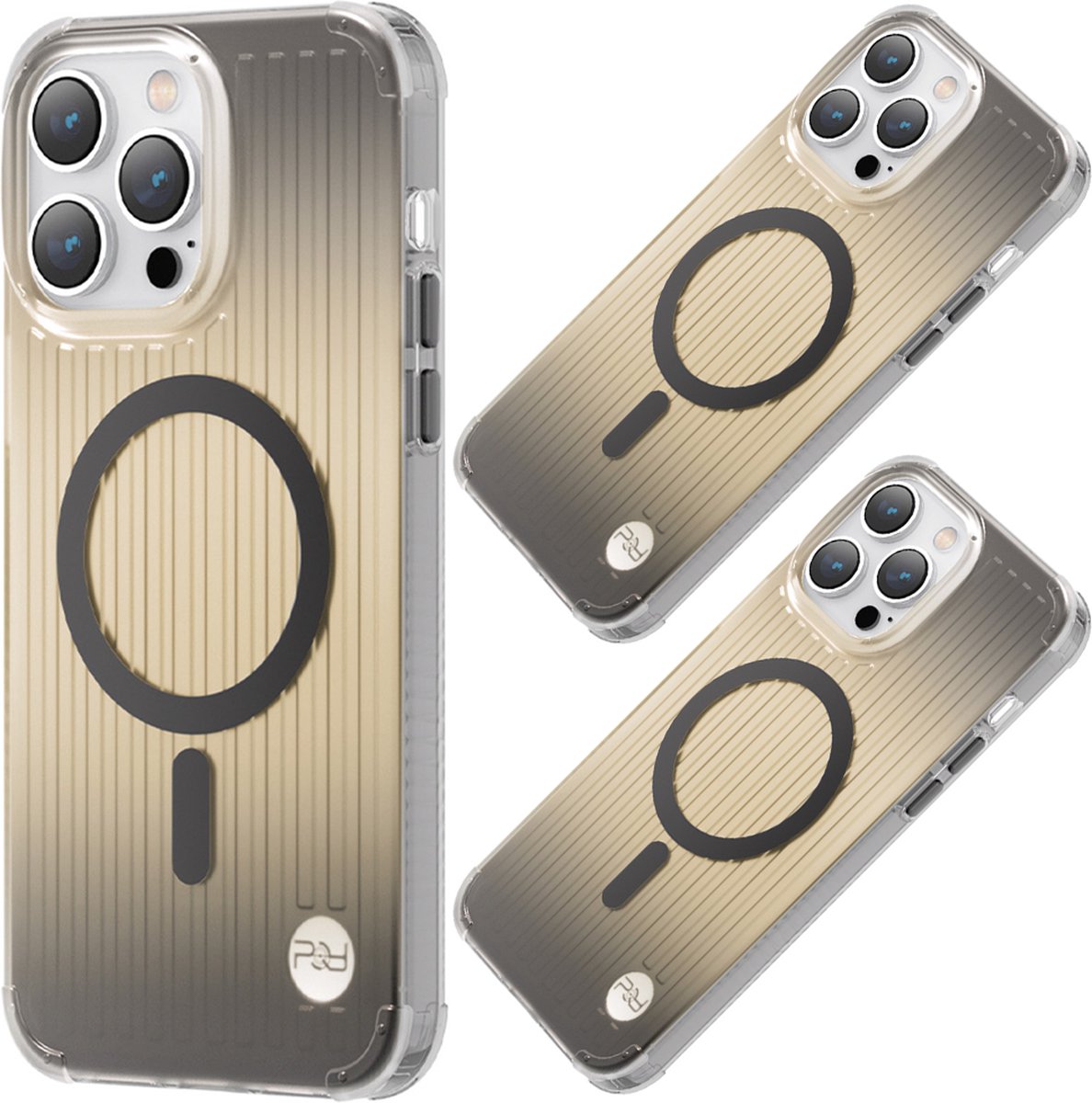 Kingxbar - PQY - Go Out Series magnetisch hoesje voor iPhone - 14 - Plus - MagSafe - zwart