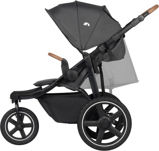 Bebeconfort Cloudy Kinderwagen - 0-4 jaar(0-22 kg)- Mineral Graphite - Snel inklapbaar - Verstelbare Duwstang van Bebeconfort — afbeelding 2