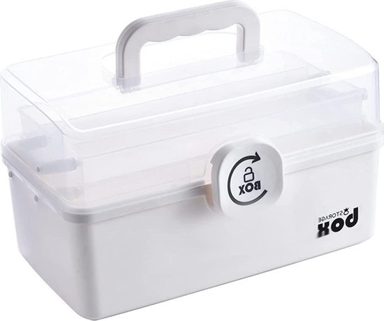 Afsluitbare opbergdoos - Kaartenopbergkoffer met combinatieslot