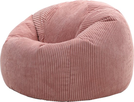 icon - Kingston Zitzak Fauteuil - Ribfluweel - Oud roze