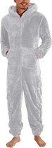 Warme Modieuze heren pyjama - Capuchon - Fleece - Jumpsuit - Onesie - Winter - Nachtkleding - Slapen