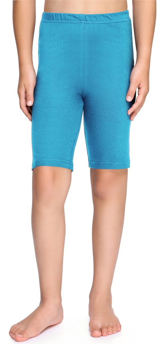 Merry Style MS-MS10-227-LE Meisjes Leggings - Sport - Vrijetijdsbroek - Kort - Katoen - Sporbroek - Yogabroek - Donkerturquoise - 158 van Merry Style — afbeelding 5