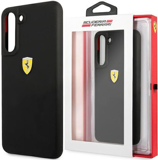 Ferrari SF Silicone Case hoesje geschikt voor Samsung Galaxy S21 FE (Fan Edition) - Zwart van Ferrari — afbeelding 3