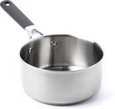 Bol.com Roestvrijstalen 3-lagige 18 cm-21 Liter steelpan Inductie Ovenbestendig Stay-Cool handvat Zilver aanbieding