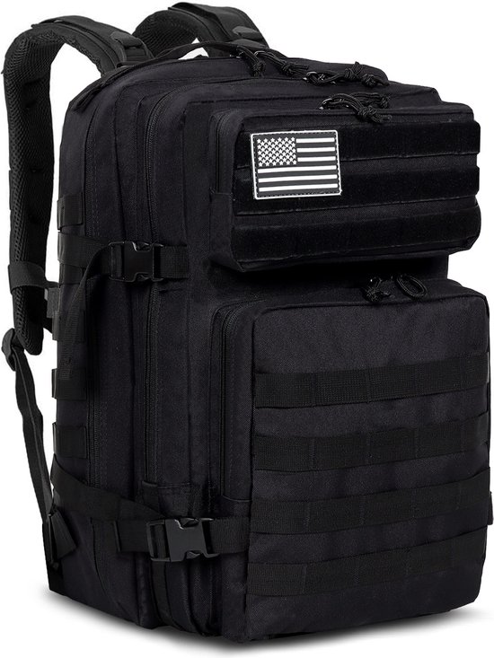 ZEUZ Tactical Rugzak Dames & Heren voor Fitness & CrossFit – Backpack - Sporttas - Militaire Army Bag - Sport Tas – 45 Liter (Camo