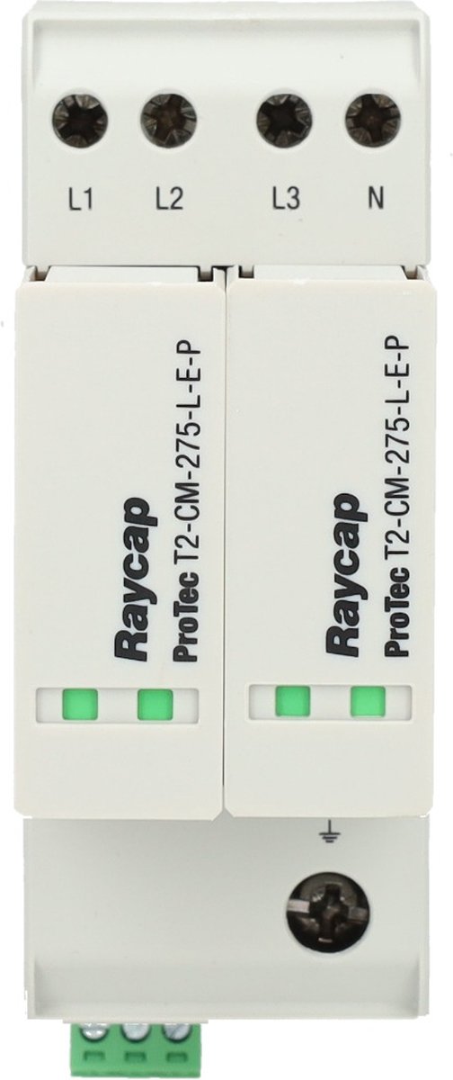 Raycap ProTec overspanningsbeveiliging type 2 3P+N (TN-S) 20kA met meldcontact DIN-rail (RA-515.604)