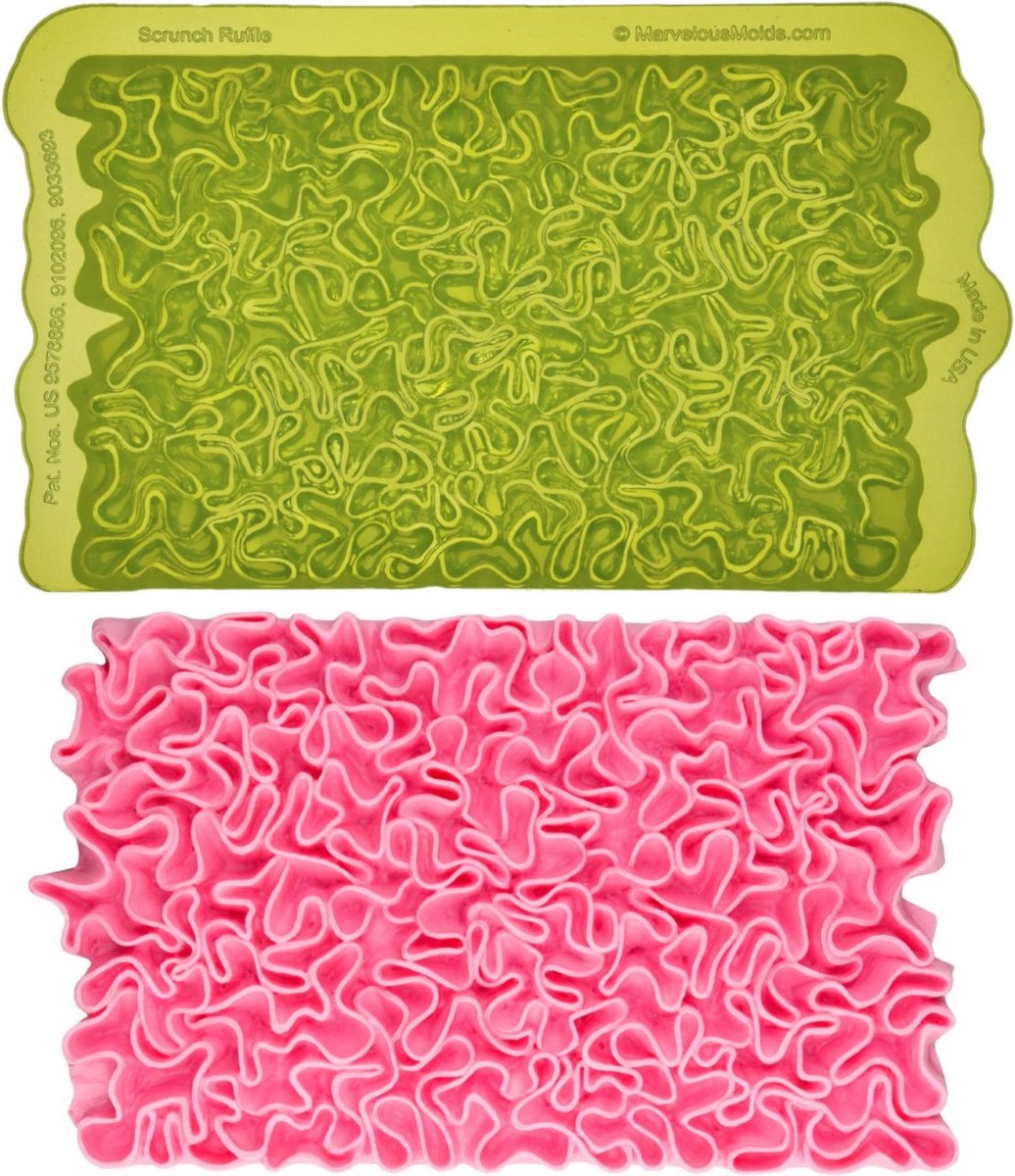 Marvelous Molds Siliconen Mal Simpress Geplooide Roes