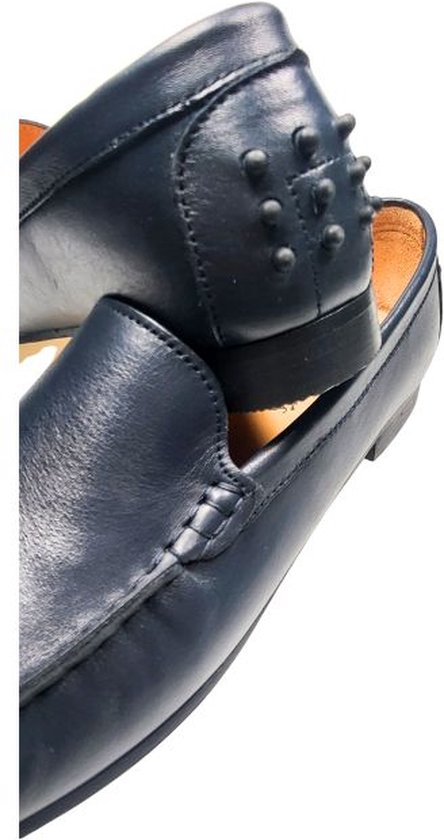 Stravers - Mocassins de Luxe Semelle en cuir Taille 44 Blauw Chaussures à enfiler grande taille pour femme