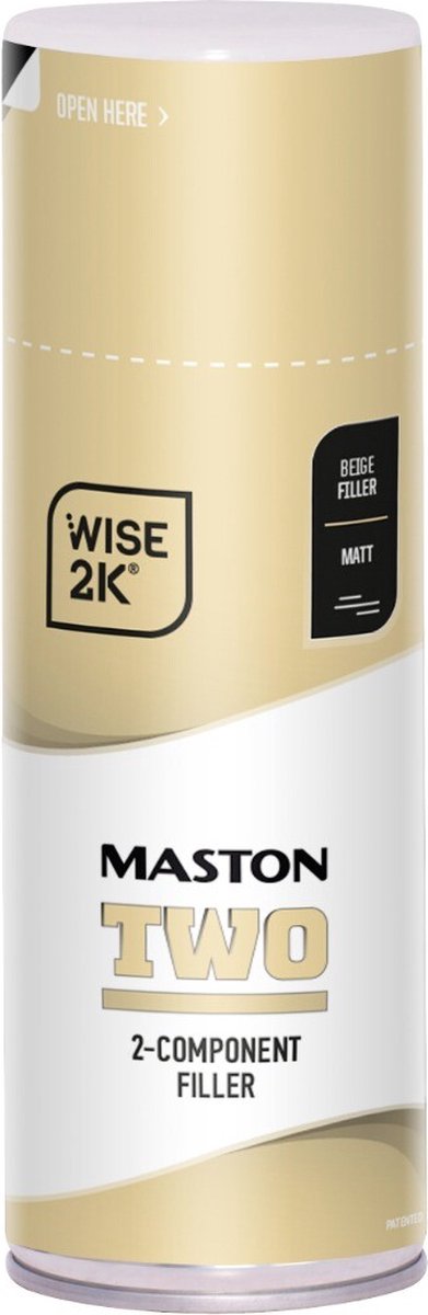 Maston 2K Epoxy Spray Filler - Anti roest - Beige - 400 ml