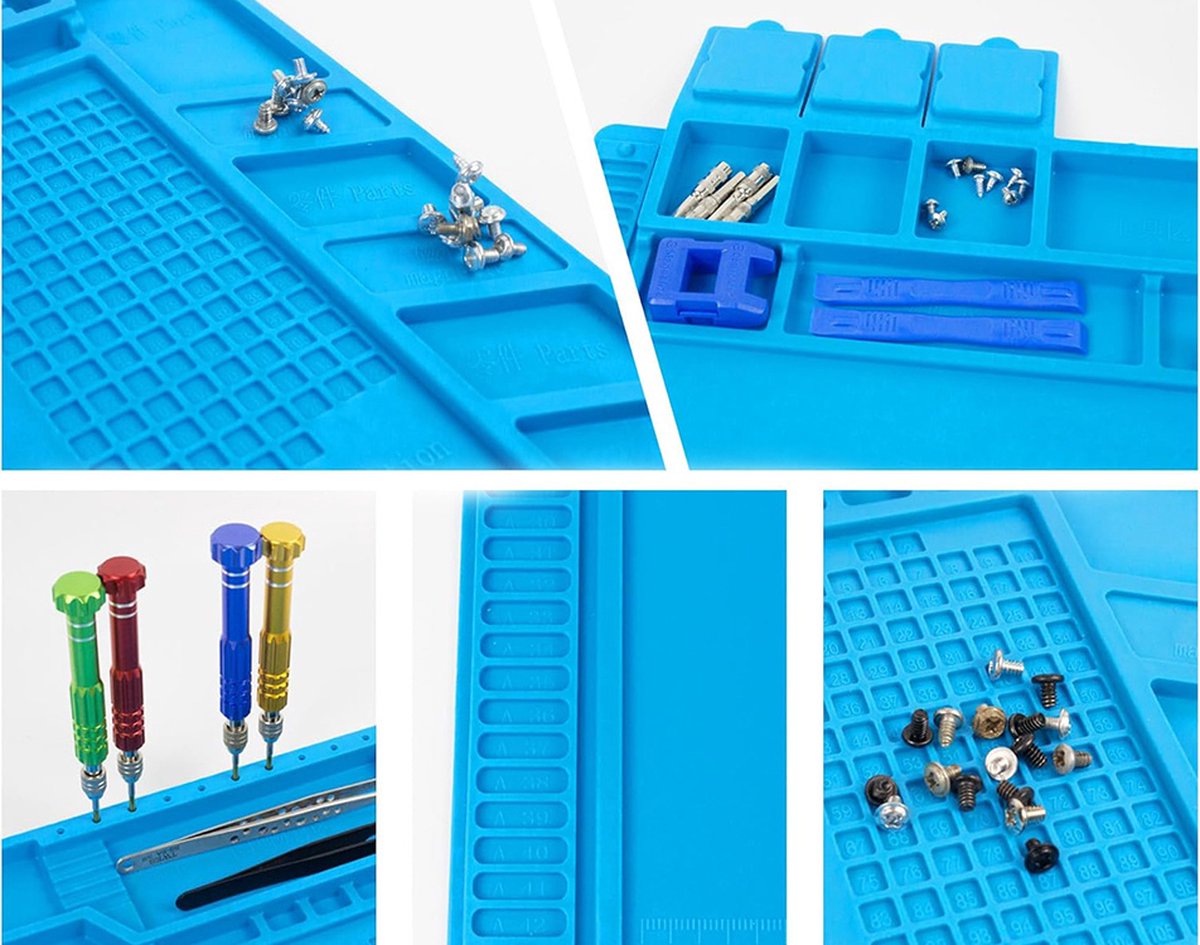 XXL Siliconen Soldeermat - Hittebestendig En Antislip Werkoppervlak  55 X 35cm