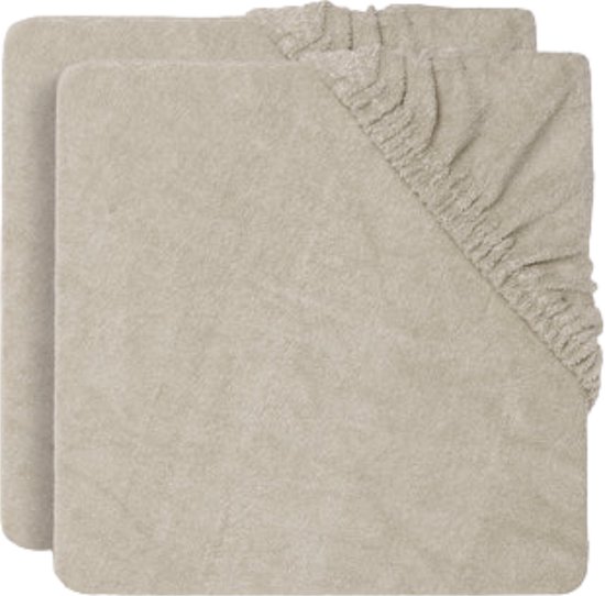 Jollein Baby Aankleedkussenhoes Badstof - 50x70cm - Nougat - 2 Stuks