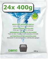 Bol.com Vochtvanger navulling - 24 stuks - 400 gram - citroen - universeel - voor vochtopnemers vanaf 400 gram aanbieding