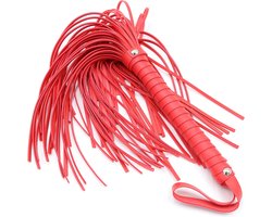 CHPN - Zweep - Rode zweep - Kunstleer - Sexy zweep - BDSM - Slaapkamer Avontuur - Erotiek Soft - Seksspeeltje - Sextoy - Erotiek