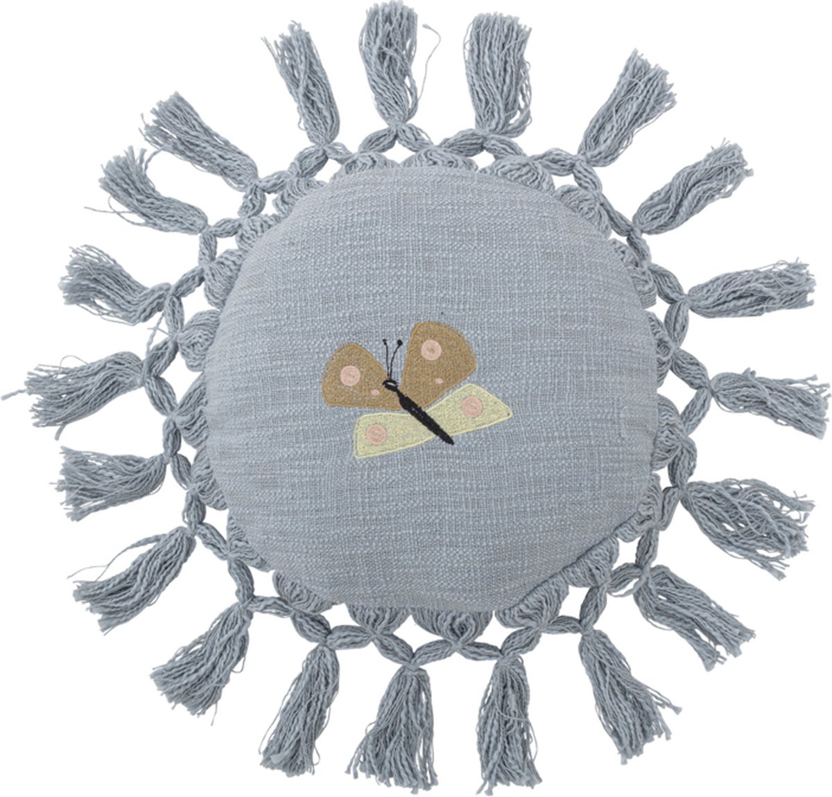 Kussen Elinna Blauw - Vlinder