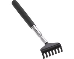 Knaak Uitschuifbare Ruggenkrabber - Stevig Metaal - Telescopisch tot 56 cm - Zwart - Compact