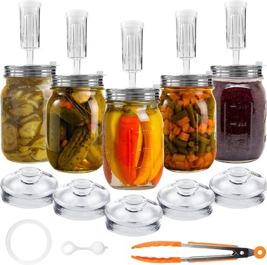 Rlssaki 2 stuks fermentatieglas, 750 ml