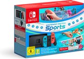 Bol.com Nintendo Switch Console - Nintendo Switch Sports Voordeelbundel + 12 maanden Online Lidmaatschap - Blauw/Rood aanbieding