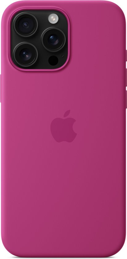 Apple Silicone Backcover MagSafe voor de Apple iPhone 16 Pro Max - Fuchsia