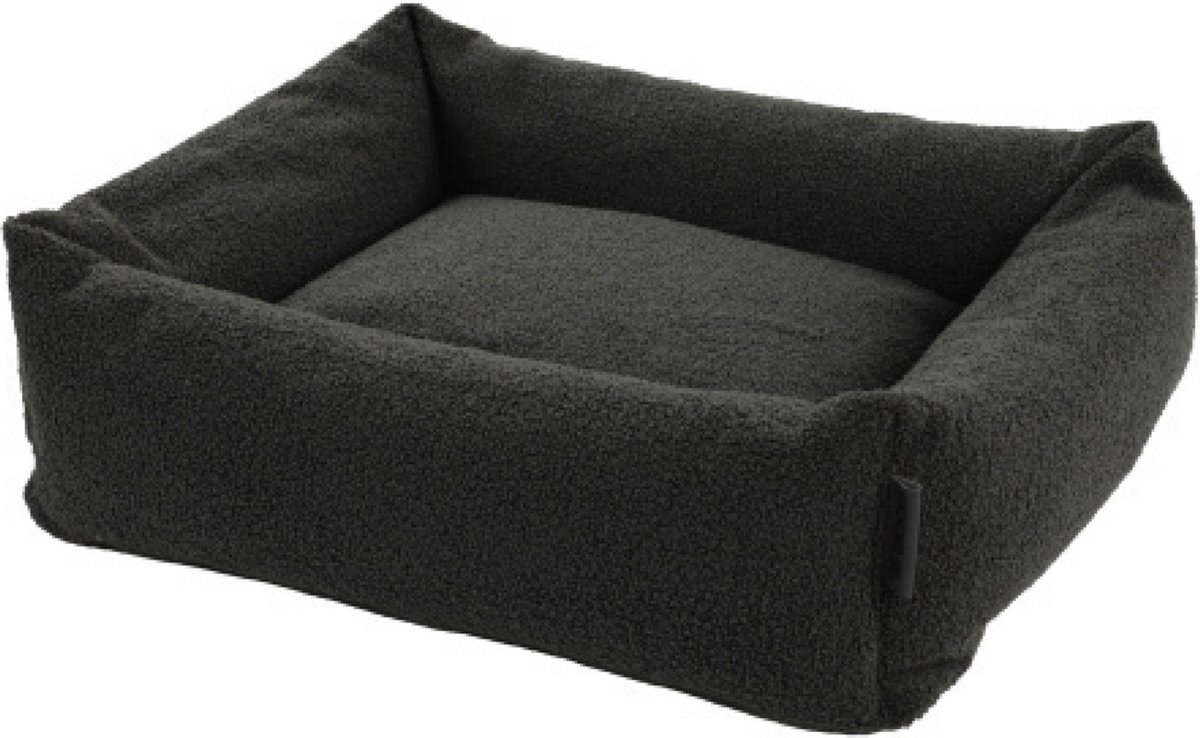 Wooff Cocoon Teddy Antraciet - Hondenmand - 90x70x22 cm