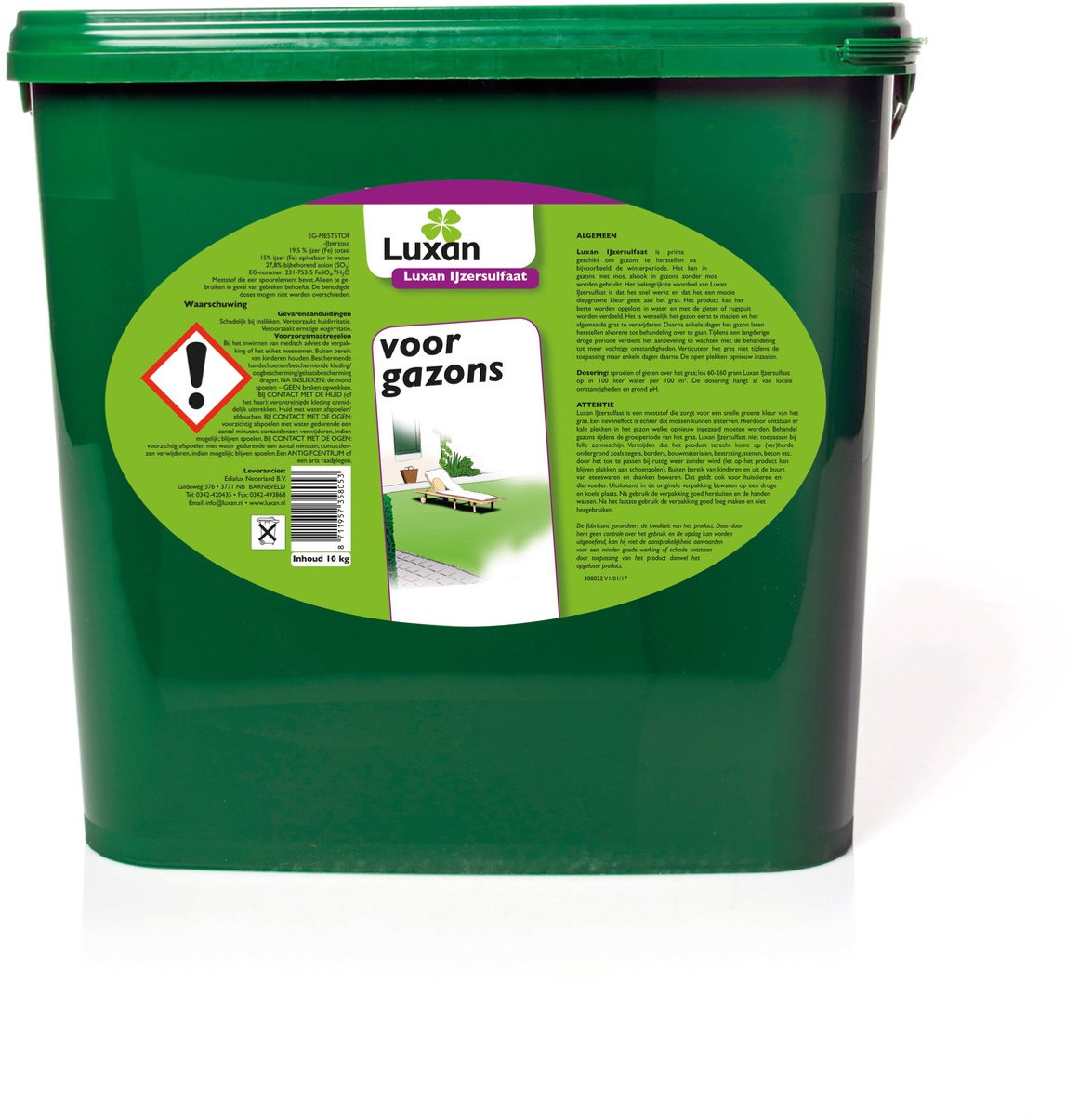 Luxan Ijzersulfaat - Algen- Mosbestrijding - 10 kg